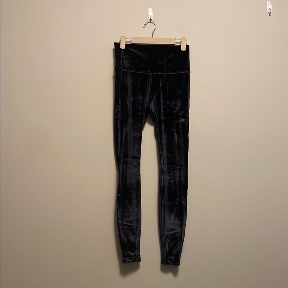 LULULEMON Black Velvet Leggings